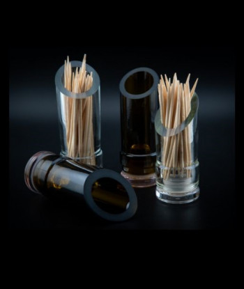 Porte cure-dents transparent