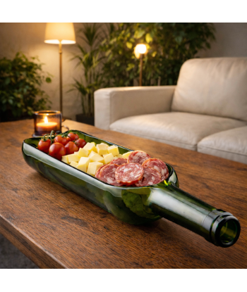 Le Plat Bordeaux utilisé comme plat de service, pour une table conviviale et responsable.