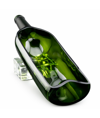 Plat Bordeaux Magnum en verre surcyclé –vue générale