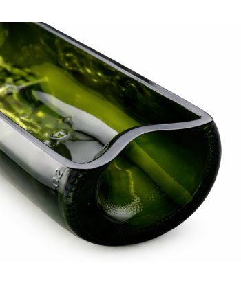 Détail du verre et de la coupe artisanale