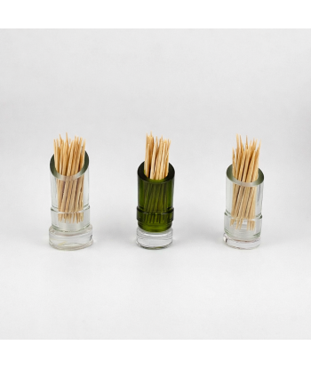 Porte-cure-dents Bordeaux – disponibles en transparent ou vert