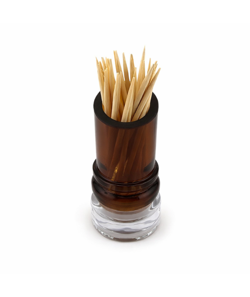 Porte-cure-dents Bière en verre surcyclé, fabrication artisanale