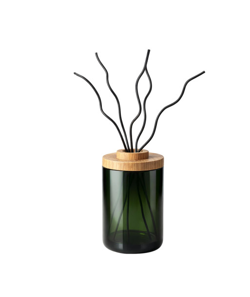 Diffuseur de parfum Champagne en verre surcyclé, façonné à la main à partir d’une bouteille de champagne.